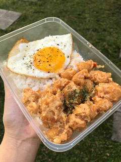 Foto resep Chicken salted egg with sunny side up