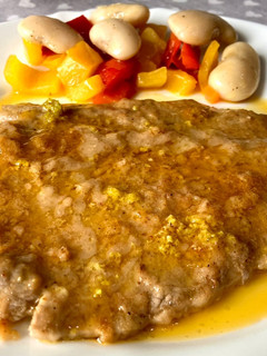A picture of Scaloppine al rum e lime.