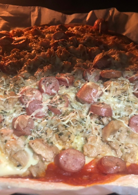 Una foto de Pizza a mi manera