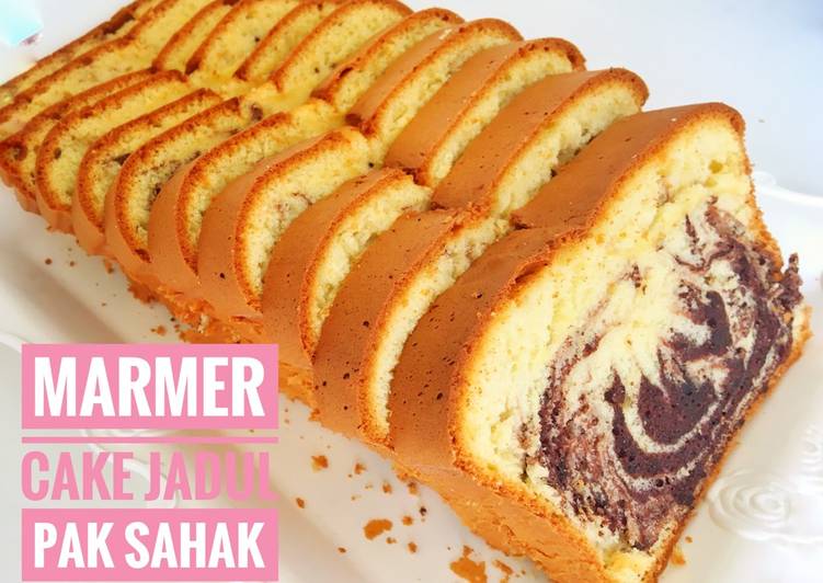 Cara Gampang Membuat Marmer Cake Jadul Pak Sahak yang Lezat Sekali