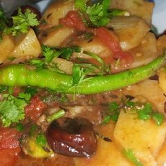 Aloo ki katliyan A picture of Aloo ki katliyan.