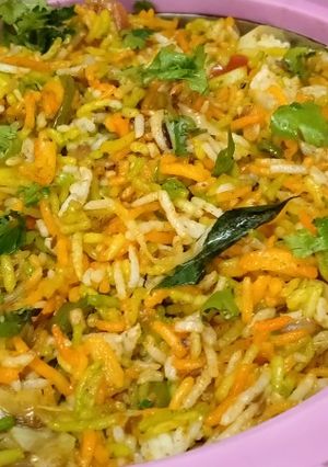 A picture of Veg biryani.