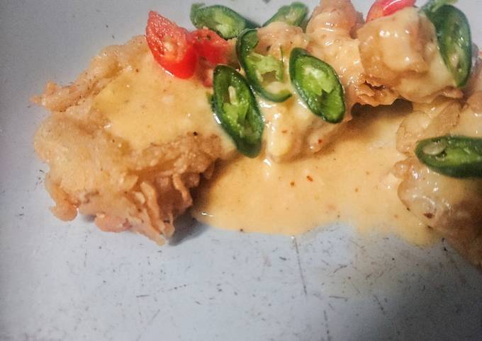 Anti Ribet, Bikin Ayam crispy saus telur asin Wajib Dicoba