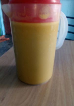 Una foto de Jugo de zanahoria con leche