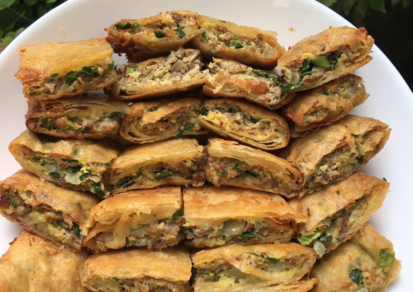 Martabak daging sapi kornet enakk tanpa bumbu kari pakai kulit lumpia mudah