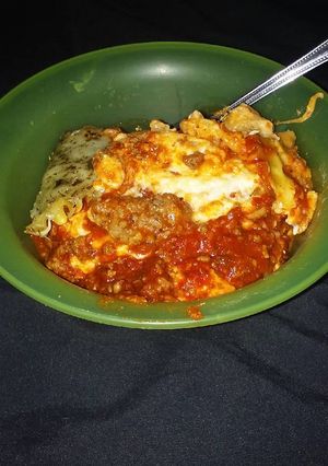 A picture of Crock pot lasagna.