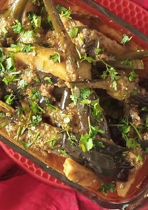 A picture of Behari Style Bengan Aloo.