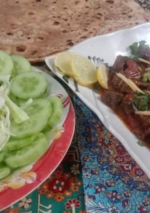 A picture of Chicken chat pat/Chicken offal Katakat style.