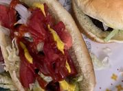A picture of hot dog sandwiches