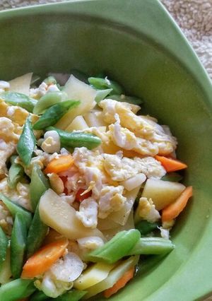 Foto resep Tumis Wortel, Buncis, Kentang dan Telur