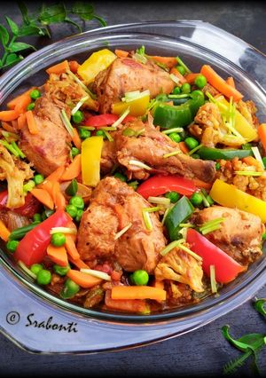 হার্ব চিকেন উইথ ভেজিটেবিলস (herb chicken with vegetables recipe in Bengali) রেসিপির প্রধান ছবি