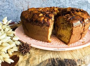 Foto de Bolo de maçã, pera e noz