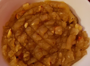 A picture of All purpose flour dessert with almond milk twist.