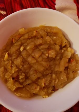 A picture of All purpose flour dessert with almond milk twist.