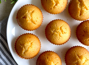 A picture of Moist and fluffy vanilla cupcakes.