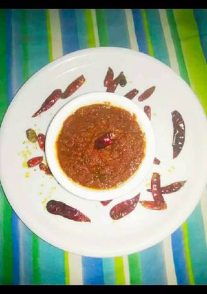 A picture of Hot red heat chutney.
