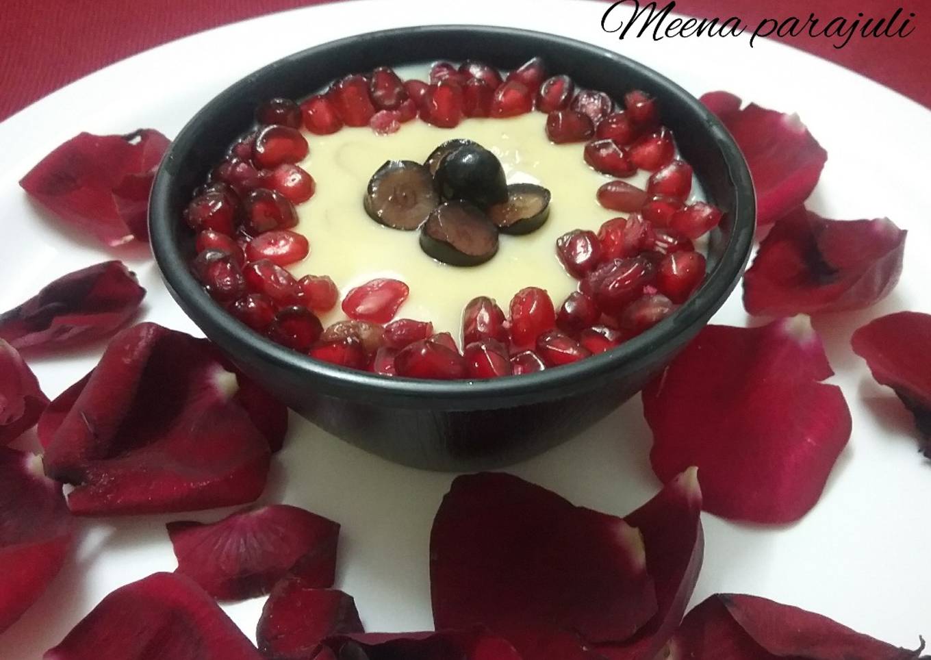 Vanilla fruit custard