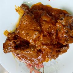 A picture of Chicken made with peanut butter #4weeks challenge.