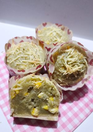 Foto resep Muffin jagung matcha