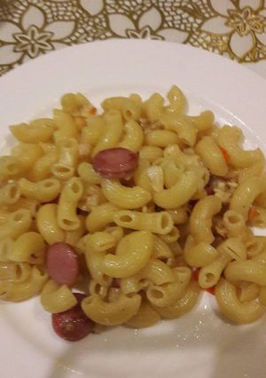 Foto resep Macaroni pedas sosis alio alio