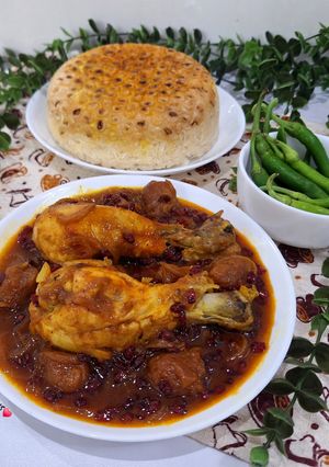 عکسی از دستور خورشت آلو مازندرانی 😋