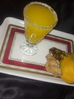 Lemon abarba, mangoro da ginger ainihin hoton girkin