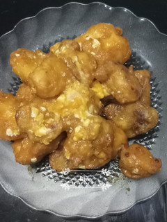 Foto resep Salted egg fried chicken - ayam goreng telur asin