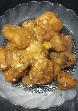 Foto resep Salted egg fried chicken - ayam goreng telur asin