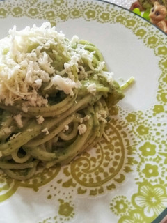 Foto resep Spageti Saus Keju Bayam Simpel