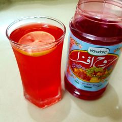 A picture of Rooh afza lemonade.