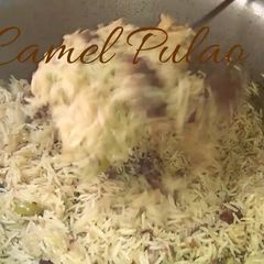 A picture of Camel pula | Arabic pulao.