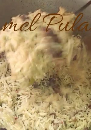 A picture of Camel pula | Arabic pulao.