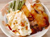 烤照燒雞腿四季豆蓋飯