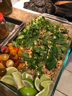 A picture of Pork & Beef Larb.