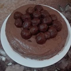 A picture of Chocolate Truffle cake without oven.