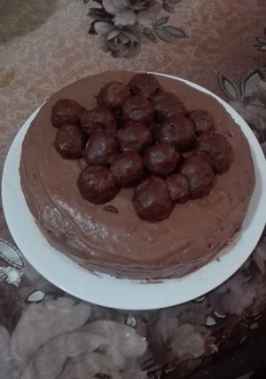 A picture of Chocolate Truffle cake without oven.