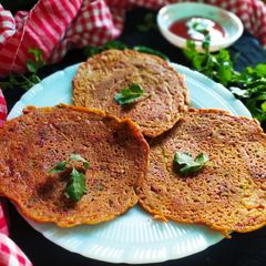 A picture of Besan cheela.