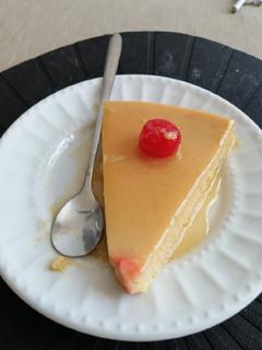 Una foto de Flan de leche
