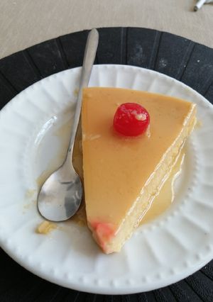 Una foto de Flan de leche