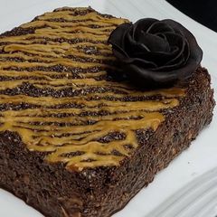 A picture of No bake Chocolate Oatmeal cake.