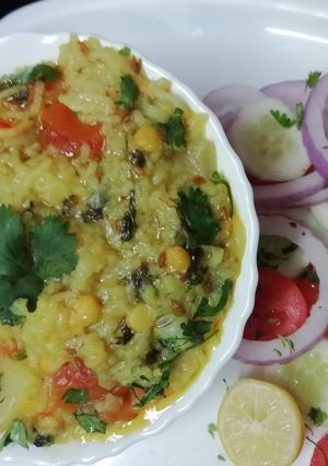 A picture of Healthy chana dal Khichdi.