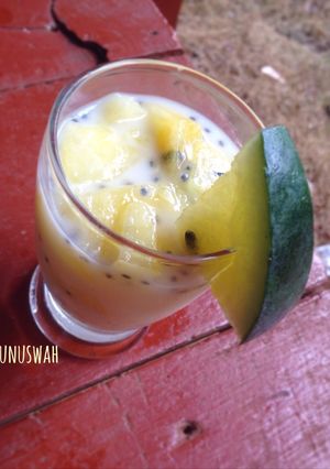 Foto resep Es semangka kuning