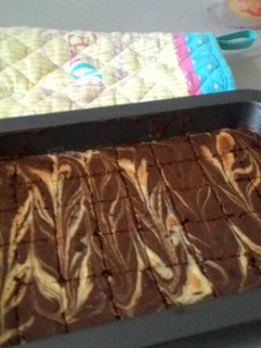 Foto resep Fudgy Marmer Brownies