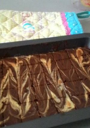 Foto resep Fudgy Marmer Brownies