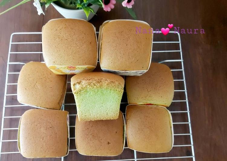 Resep Chiffon Pandan (cupcakes) Anti Gagal