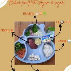 MPASI 8+ Bubur Tim hati ayam sayur 4⭐ রেসিপির প্রধান ছবি