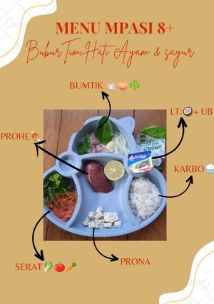Foto resep MPASI 8+ Bubur Tim hati ayam sayur 4⭐