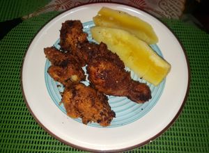 Una foto de Pica pollo con yuca....🇩🇴🇩🇴