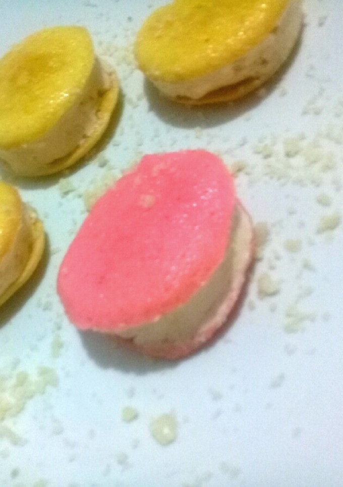 Una foto de Macarrones sabor vainilla