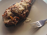Berenjena rellena al horno